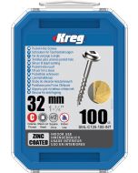 Kreg Pocket-Hole Schroeven 32mm verzinkt Grof Draad  (100 st.)