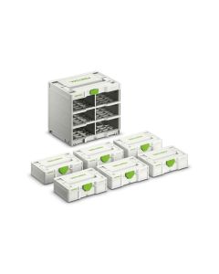 Festool Systainer SET - Rack SYS3-RK/6 M 337 + 6x Festool Mini Systainer S 76 FES-577816